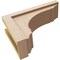 Ekena Millwork 6"W x 18"D x 12"H Classic Warren Rough Cedar Woodgrain TimberThane Corbel, Primed Tan CORUR06X18X12WARRCPR - alternate 6